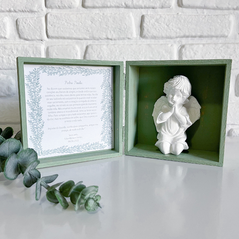 Caixa - Convite/Presente - Anjo Ajoelhado