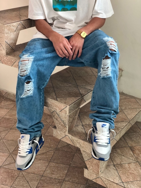 CALÇA JEANS DESTROYED MKS