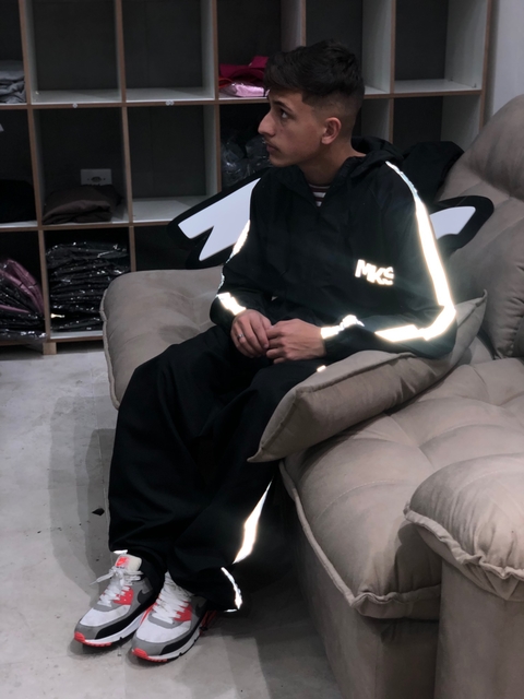 CONJUNTO CORTA-VENTO FAIXA REFLETIVA MKS