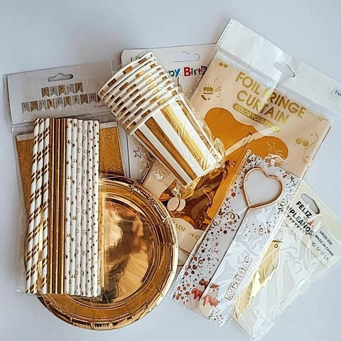 PARTY BOX GLITTER GOLD