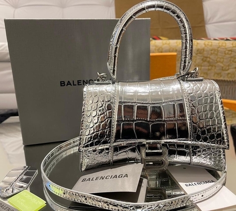 BOLSA B HOURGLASS CROCO