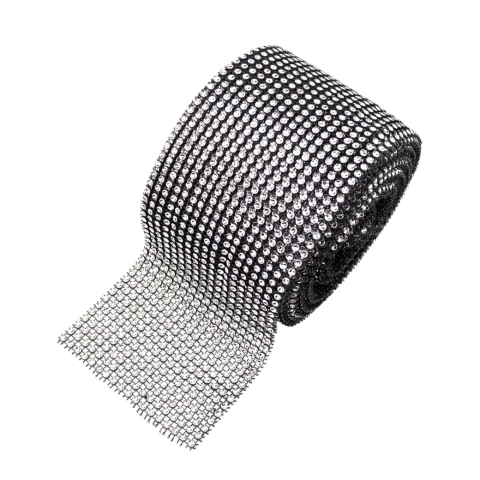 Falso Strass Plateado Base Negra 18 Lineas - comprar online