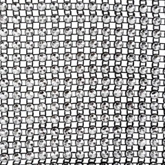 Imagen de Falso Strass Plateado Base Negra 18 Lineas