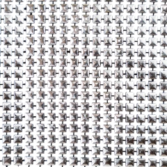 Imagen de Falso Strass Cuadrado Plateado Base Negra 4 mm