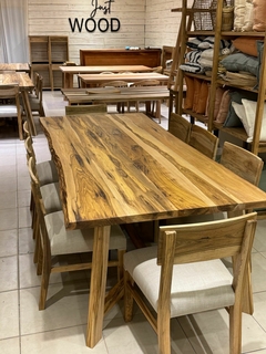 Imagen de Mesa modelo griego 2.40x1.20 Petiribi macizo + 8 sillas modelo griego -