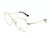 Óculos Vogue Feminino Hexagonal Metal Prata Original - comprar online
