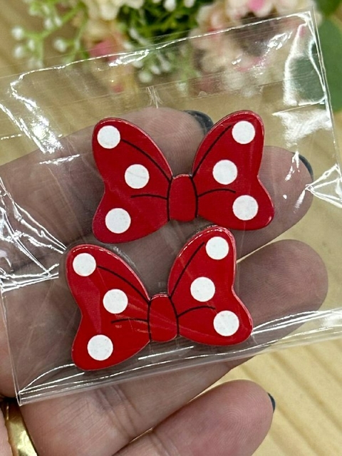 PAR LAÇO MINNIE RESINA