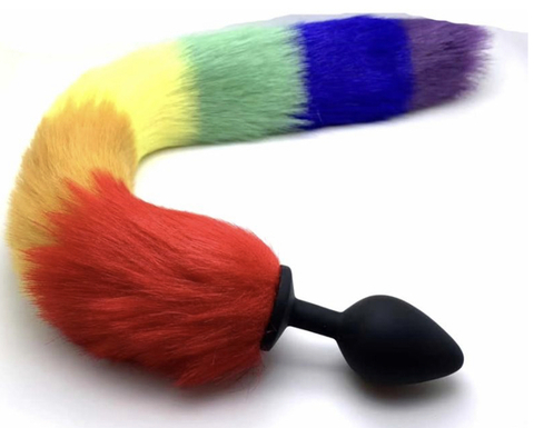 Plug anal silicona cola de zorro lgtbiq+