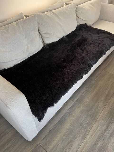 Imagen de Manta / Pie de Cama / Abrigo - Pelo de Mono y Tussor