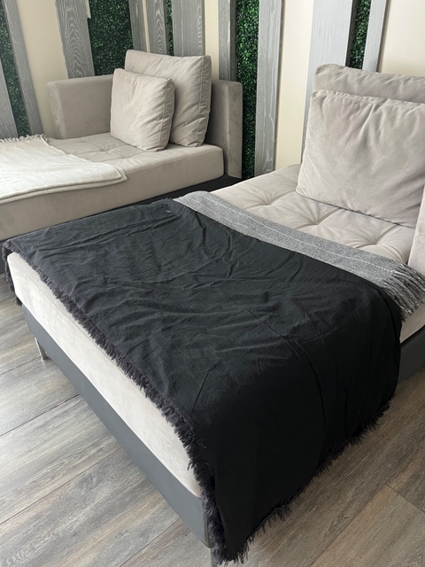 Manta / Pie de Cama / Abrigo - Pelo de Mono y Tussor en internet