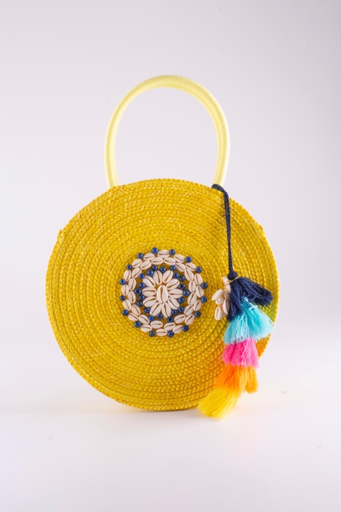 Bolsa palha amarela