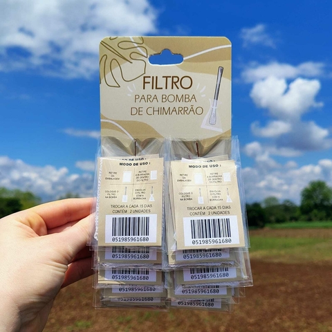 Cartela com 40 Filtros para Bomba de Chimarrão