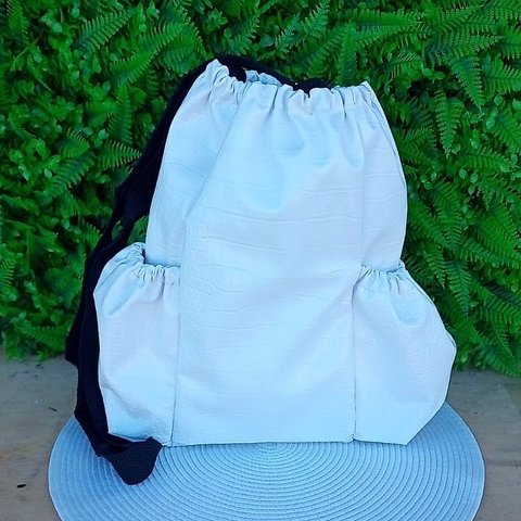 Mateira Slim Couro Sintético " Branco Croco " 1,8 litros