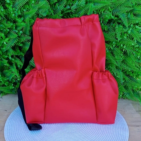 Mateira Slim Couro Sintético " Vermelho Liso " 1,8 litros