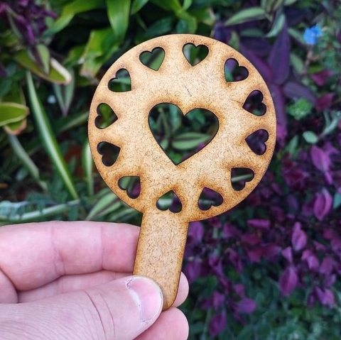 Marcador de MDF para Chimarrão " Coração "