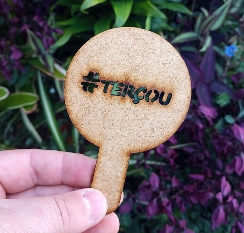 Marcador de MDF para Chimarrão " Terçou "