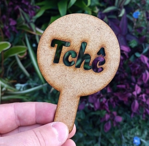 Marcador de MDF para Chimarrão " Tchê "
