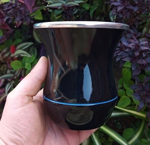 Cuia Bicolor Porongo " Black / Azul "