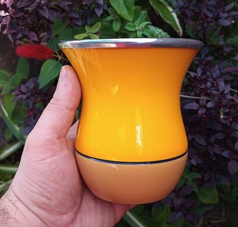 Cuia Bicolor Porongo " Amarelo "