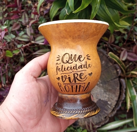 Cuia Porongo Pé de Massa Gravação " Que felicidade vire rotina "