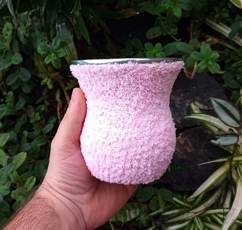 Cuia Fofis Porongo Baixa " Rosa Clarinho "