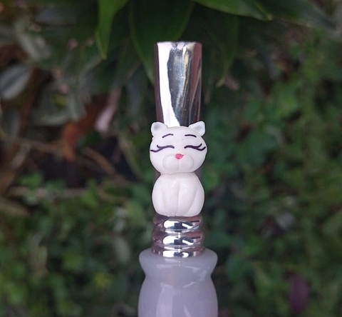 Kit 5 pingentes " Gatinho Branco "