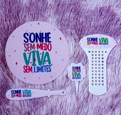 Kit Chima Fácil 4 Peças " Sonhe sem medo viva sem limites " n4