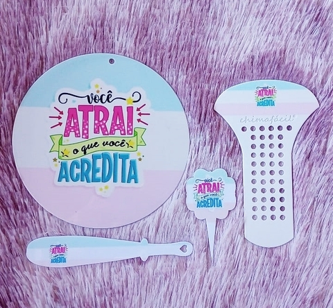 Kit Chima Fácil 4 Peças " Você atrai o que você acredita " n5
