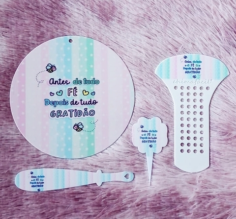 Kit Chima Fácil 4 Peças " Antes de tudo fé depois de tudo gratidão " n46