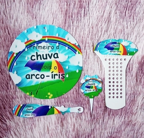 Kit Chima Fácil 4 Peças " Primeiro a chuva depois o arco-íris " n20