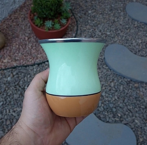 Cuia Bicolor Porongo " Verde Claro "