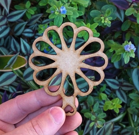 Marcador de MDF para Chimarrão " Margarida "