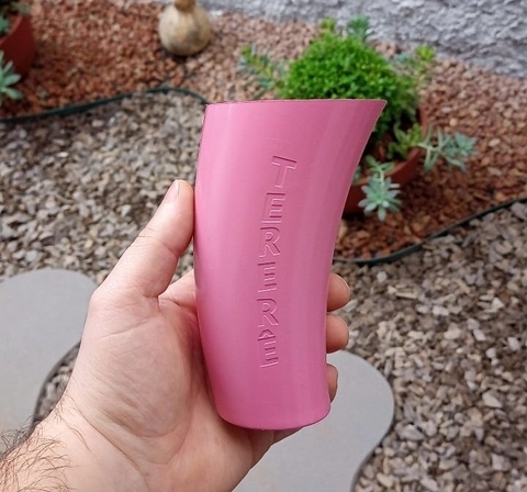 Cuia Guampa para Tererê " Rosa "