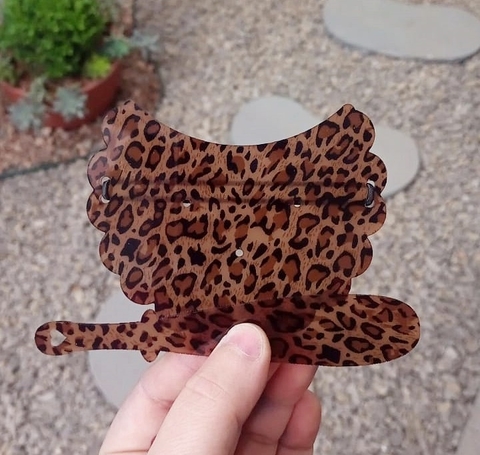 Kit Tapa Cuia 11cm + Espátula " Onça "
