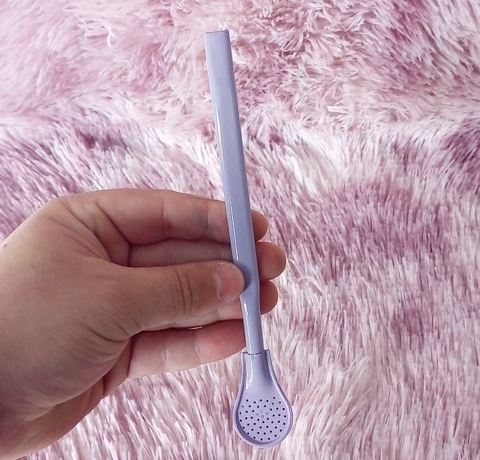 Bomba de Tererê em Inox 18cm " Lilás "