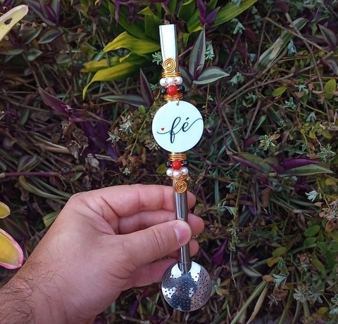 Bomba em Inox Decorada " Fé " n39