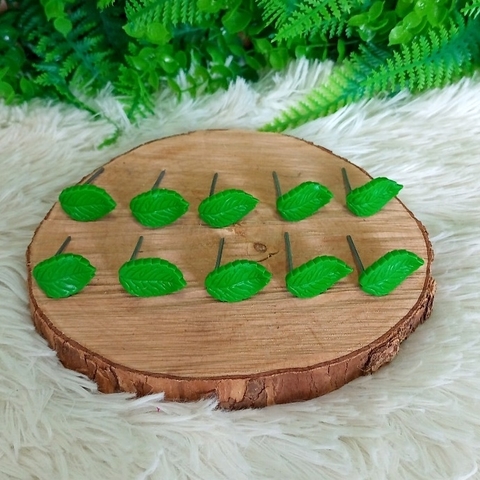 Kit 10 Enfeites de Cuia " Folha Verde "