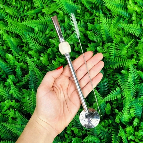 Bomba Rosqueável em Inox Pedra Acrílica " Sextavada Bege " - comprar online