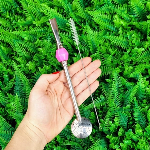 Bomba Rosqueável em Inox Pedra Acrílica " Sextavada Rosa BB " - comprar online
