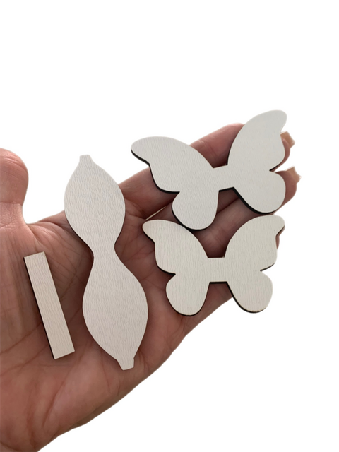 MOLDE LACINHO BORBOLETA- (7,5CM)- 4 PEÇAS