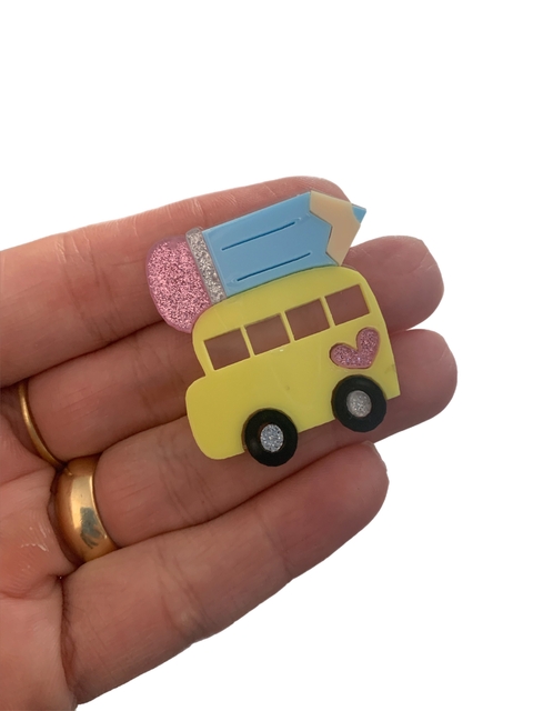 ÔNIBUS COM LÁPIS CORES CANDY (4CM)- UNIDADE