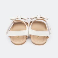 SANDÁLIA NANA BRANCO/DOURADO - loja online