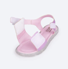 SANDÁLIA LULLI LED LILÁS HOLOGRÁFICO