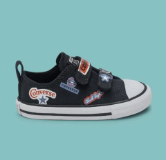 TÊNIS ALL STAR 2V PRETO PATCHS