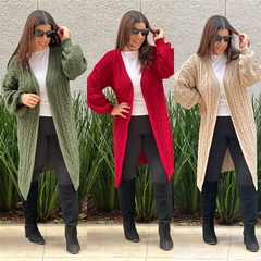 Max cardigan Tricot vermelho na internet