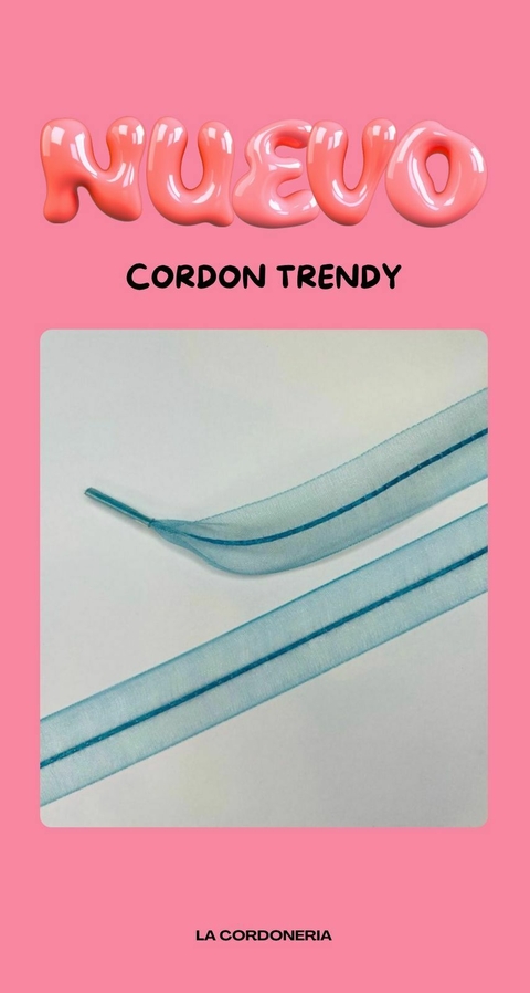 CORDON TRENDY PLANO LINEAS CELESTE 1,20- LA CORDONERIA
