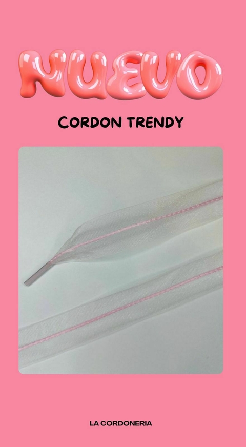 CORDON TRENDY PLANO LINEAS ROSA 1,20- LA CORDONERIA