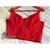Corset Top Crop Shara Rojo en internet