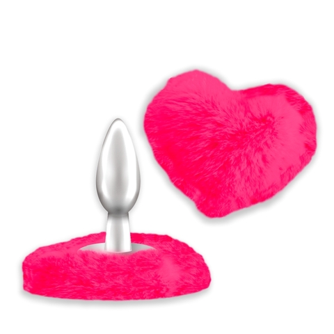 Plug Anal Coração Pelúcia