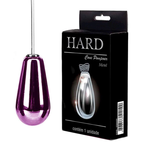 Cone vaginal HARD de metal lilas 57gr